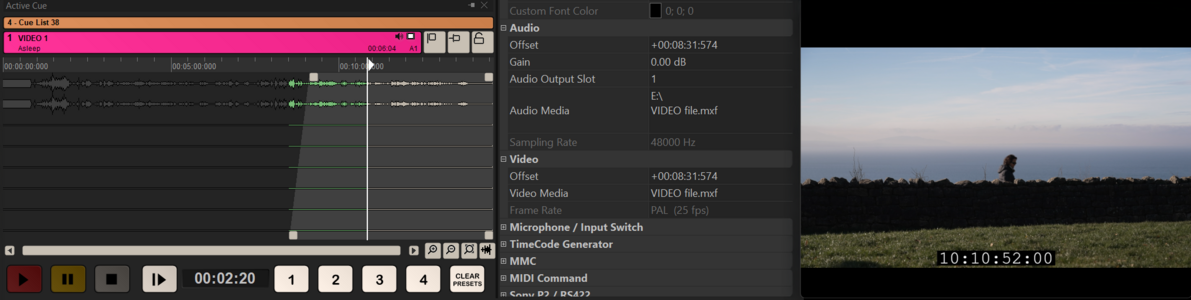 Ovation 12 Video Cue