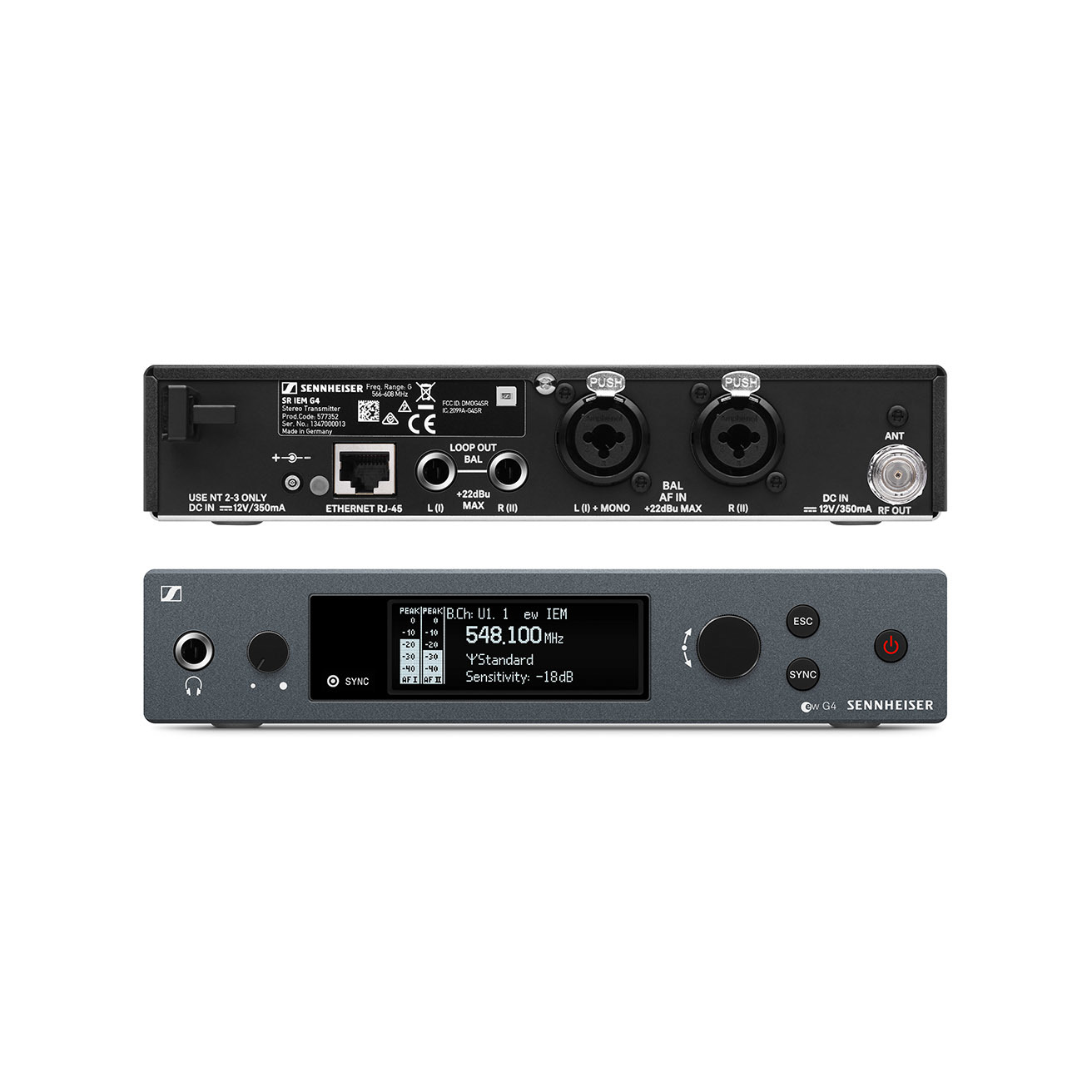 Sennheiser SR IEM G4 - Wireless In-Ear Monitor Transmitter for ...